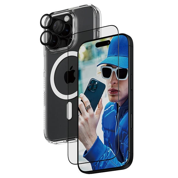 PanzerGlass Bundle 3in1 iPhone 16 Pro 6.3" D3O Hardcase + Screen Protector UWF+ Lens B1292+2862+1284