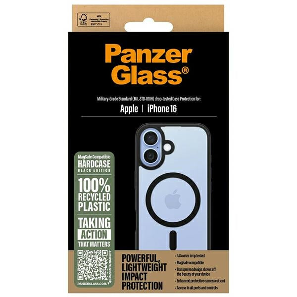 PanzerGlass HardCase iPhone 16 6.1" black/black MagSafe 1301