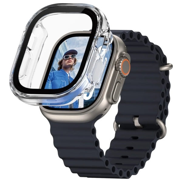 PanzerGlass Snappie Full Body Tempered Glass for Apple Watch Ultra 2 - Clear