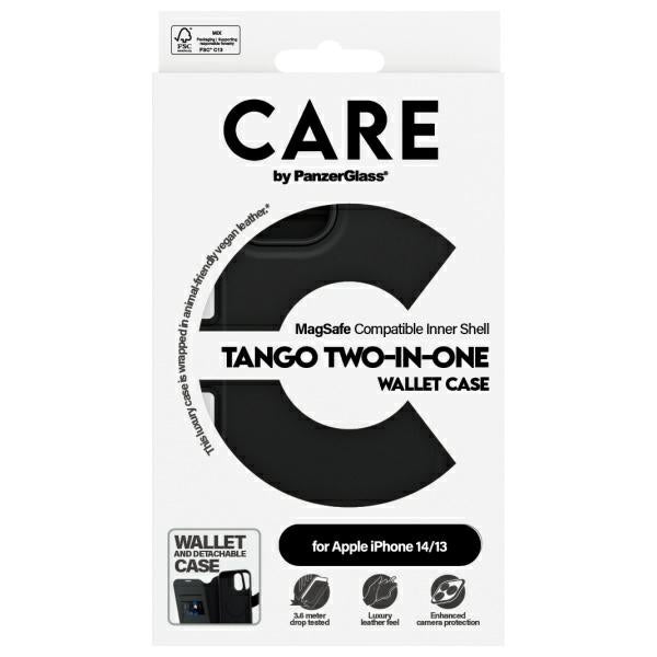 CARE by PanzerGlass Feature Tango 2in1 Wallet MagSafe case for iPhone 13 / 14 - black