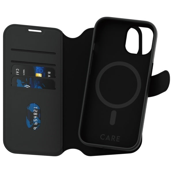 CARE by PanzerGlass Feature Tango 2in1 Wallet MagSafe case for iPhone 15 - black