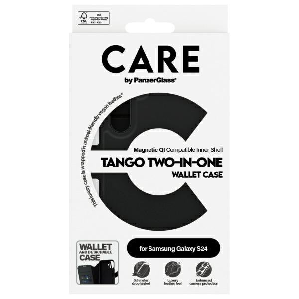 CARE by PanzerGlass Feature Tango 2in1 Wallet case for Samsung Galaxy S24 - black