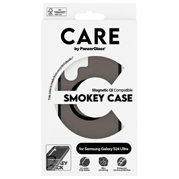 CARE by PanzerGlass Flagship QI Case for Samsung Galaxy S24 Ultra - black