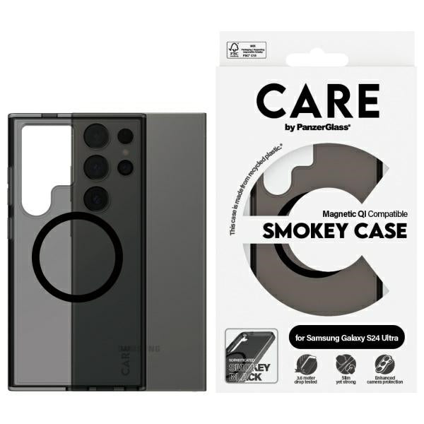 CARE by PanzerGlass Flagship QI Case for Samsung Galaxy S24 Ultra - black