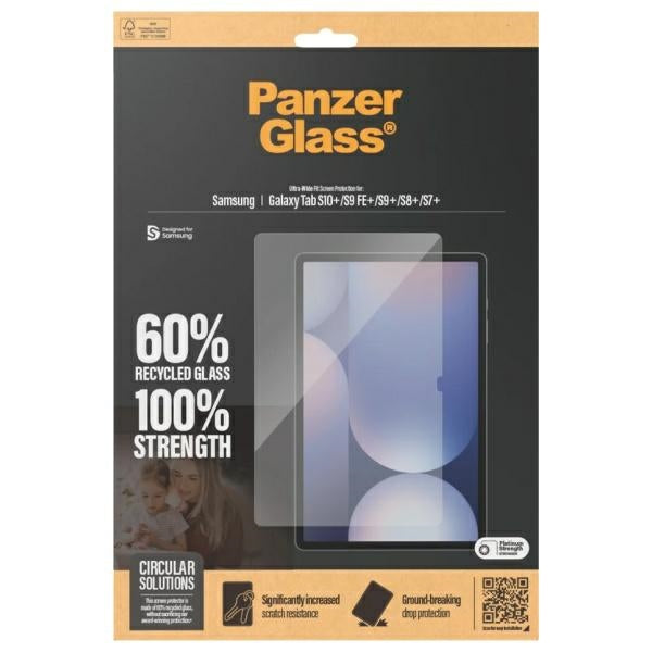 PanzerGlass Ultra-Wide Fit Tempered Glass for Samsung Galaxy Tab S7+ / S8+ / S9+ / S9 FE+ / S10+