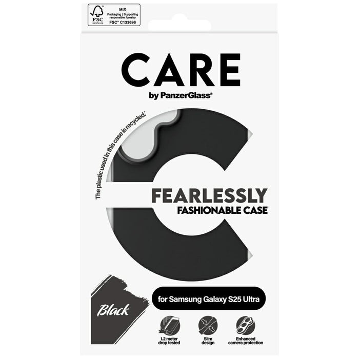 CARE by PanzerGlass Fashion Case for Samsung Galaxy S25 Ultra - Black