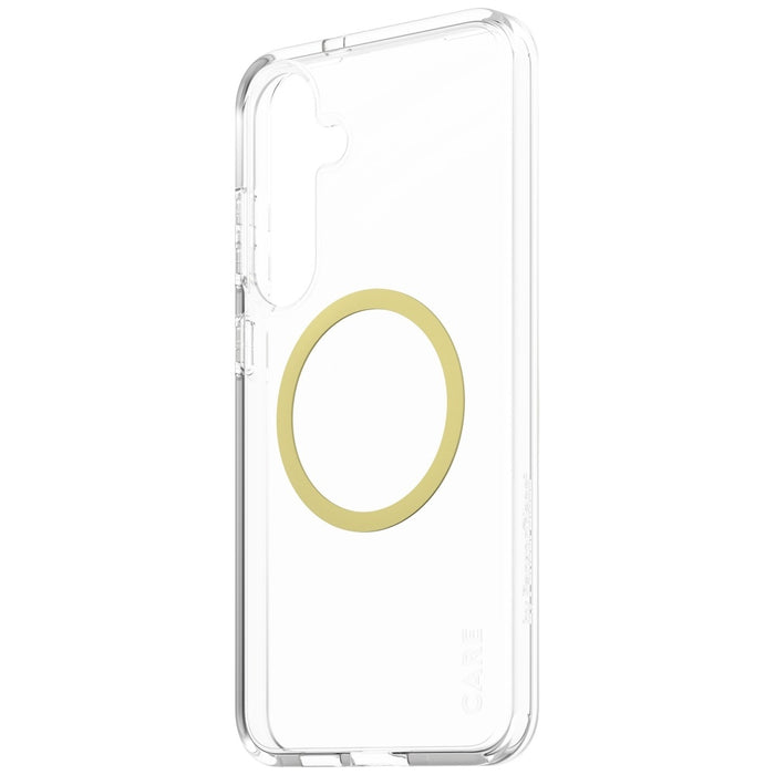 CARE by PanzerGlass Flagship Urban Combat Chardonnay QI Case for Samsung Galaxy S25+ - Transparent