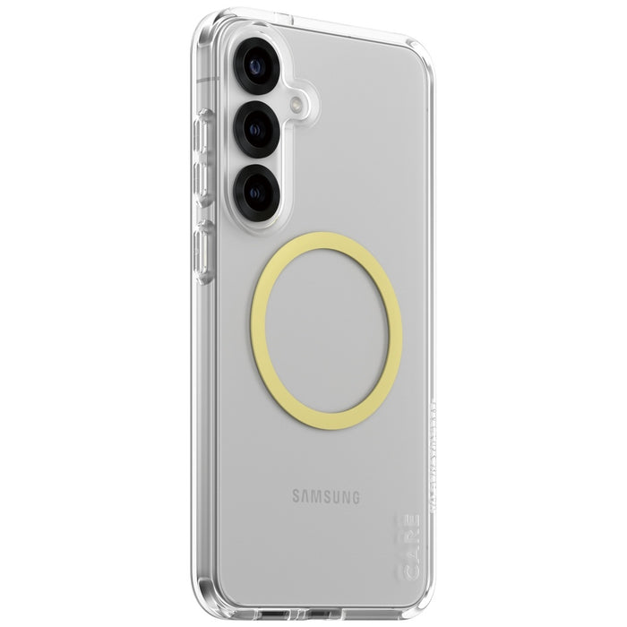 CARE by PanzerGlass Flagship Urban Combat Chardonnay QI Case for Samsung Galaxy S25+ - Transparent