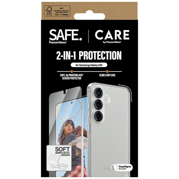 CARE by PanzerGlass Fashion 2in1 Case+Glass protection set for Samsung Galaxy S25