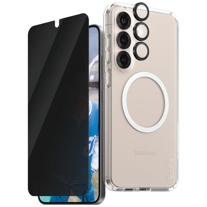 CARE by PanzerGlass Flagship 3in1 Case + Privacy Glass + Lens for Samsung Galaxy S25+