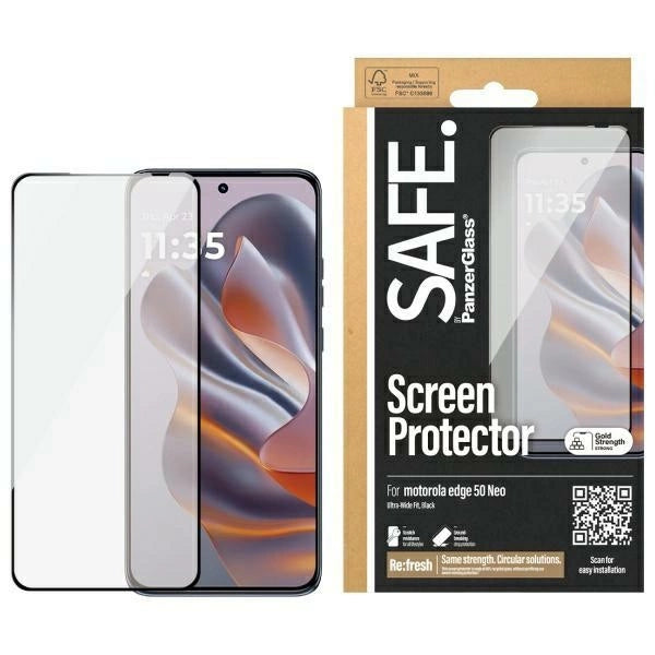 SAFE by PanzerGlass Ultra-Wide Fit Tempered Glass for Motorola Edge 50 Neo