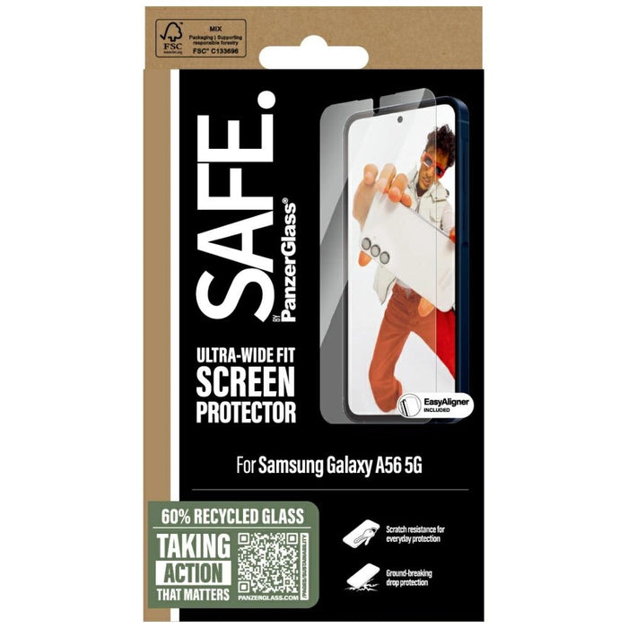 SAFE by PanzerGlass Ultra-Wide Fit Tempered Glass for Samsung Galaxy A56 5G