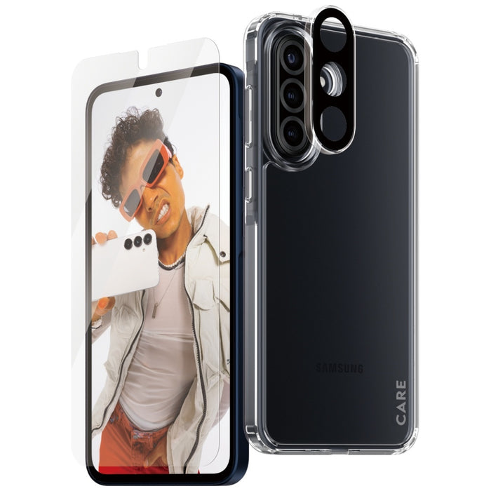 CARE by PanzerGlass Flagship 3in1 Case+Glass+Lens for Samsung Galaxy A36 5G - transparent