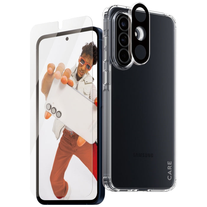 CARE by PanzerGlass Flagship 3in1 Case+Glass+Lens for Samsung Galaxy A56 5G - transparent
