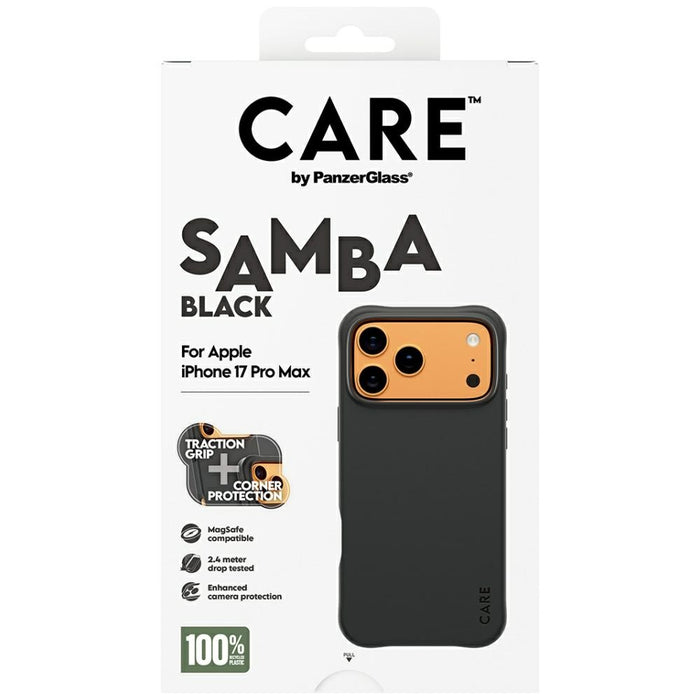 CARE by PanzerGlass Fashionable Samba MagSafe Case for iPhone 17 Pro Max - Black