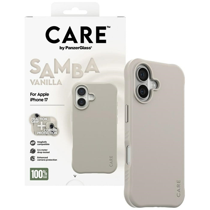CARE by PanzerGlass Fashionable Samba MagSafe Case for iPhone 17 - Gray