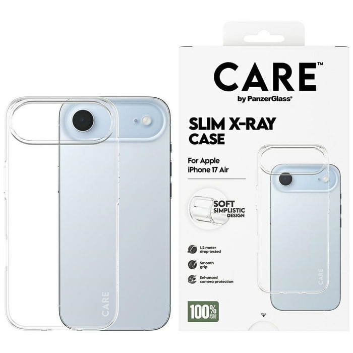 CARE by PanzerGlass Fashionable X-Ray Soft Basic Case for iPhone Air - Transparent