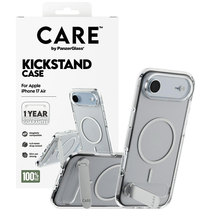 CARE by PanzerGlass Feature Case with Kickstand MagSafe for iPhone Air - Clear