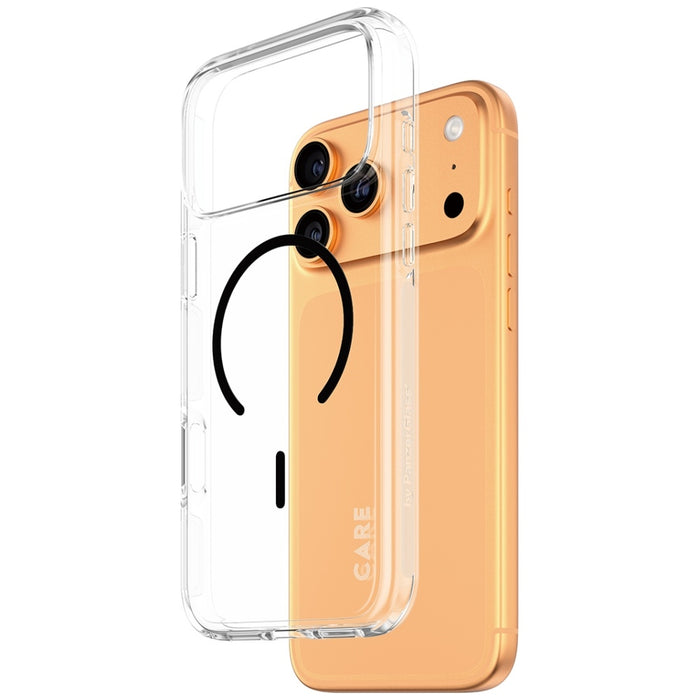 CARE by PanzerGlass Flagship Urban Explorer Case w. Black MagSafe for iPhone 17 Pro Max - Transparent