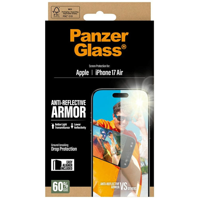 PanzerGlass Armor Anti-Reflective EasyAligner Tempered Glass for iPhone Air