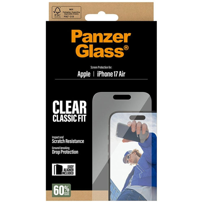 PanzerGlass Classic Fit EasyAligner Tempered Glass for iPhone Air