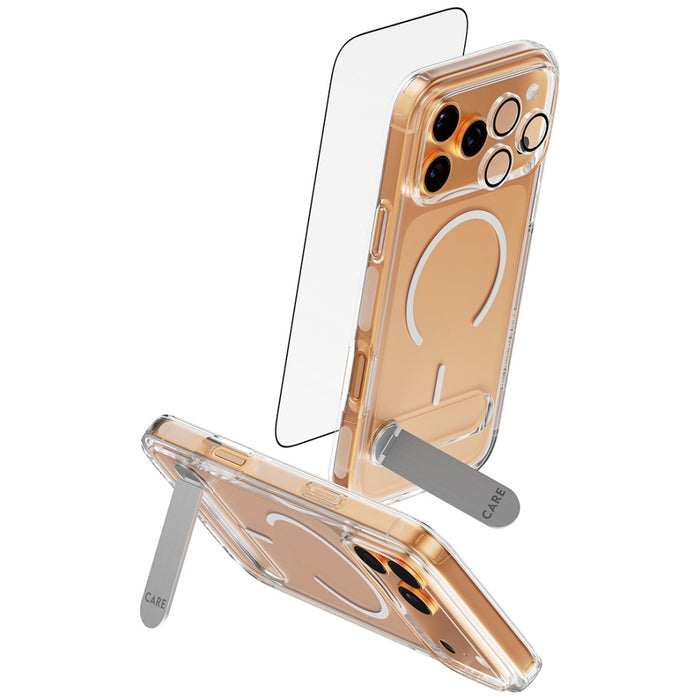 CARE by PanzerGlass Feature Kick 3in1 Case + Glass + Lens Protection Kit for iPhone 17 Pro Max