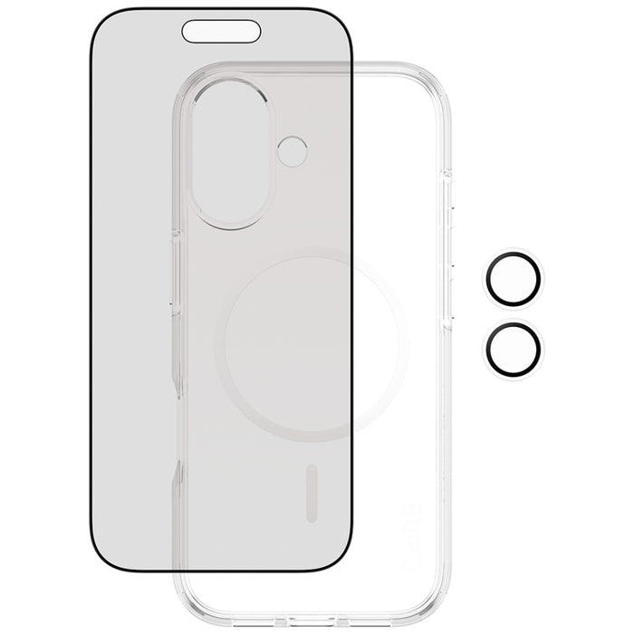 CARE by PanzerGlass Flagship Privacy 3-in-1 Case + Privacy Glass + Lens for iPhone 17