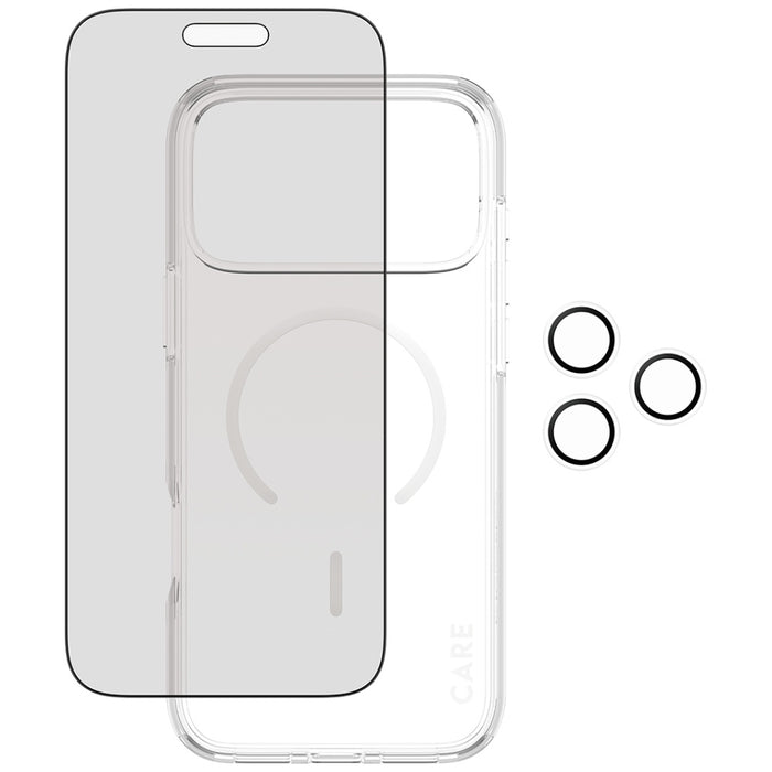 CARE by PanzerGlass Flagship Privacy 3-in-1 Case + Privacy Glass + Lens for iPhone 17 Pro Max