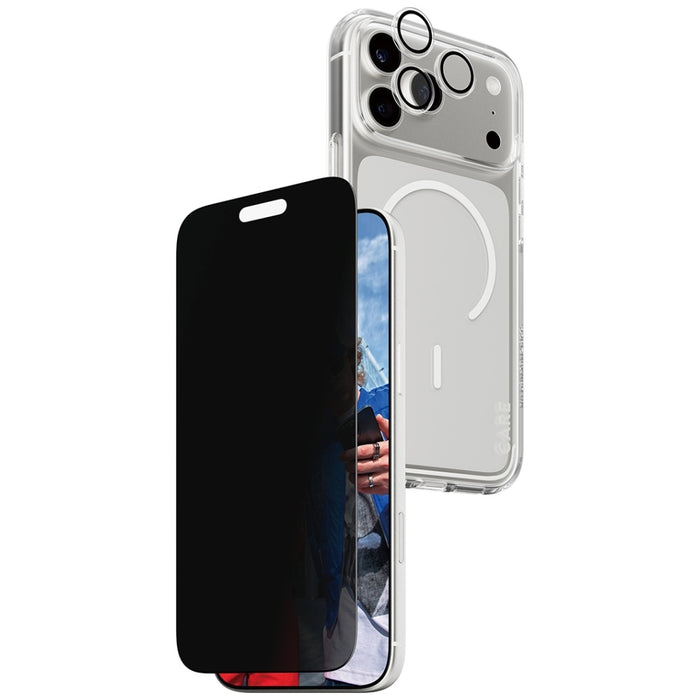 CARE by PanzerGlass Flagship Privacy 3-in-1 Case + Privacy Glass + Lens for iPhone 17 Pro Max