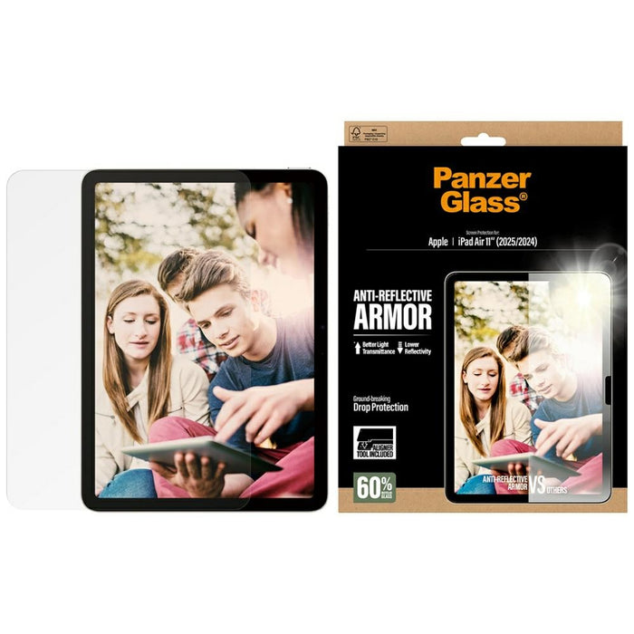 PanzerGlass Ultra-Wide Fit Reflective Armor Tempered Glass for iPad Air 11" 2025 (7th Gen.) / iPad Air 11" 2024 (6th Gen.)