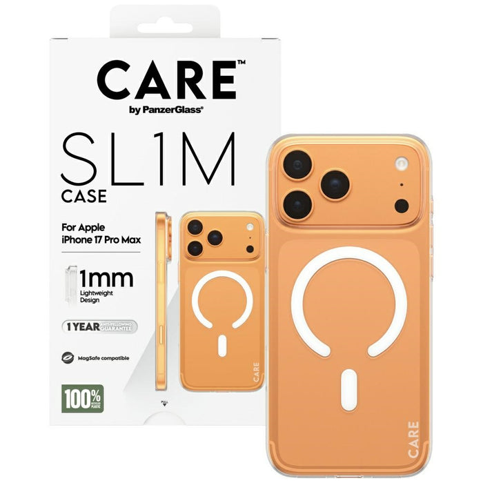 CARE by PanzerGlass SL1M MagSafe Case for iPhone 17 Pro Max - Transparent