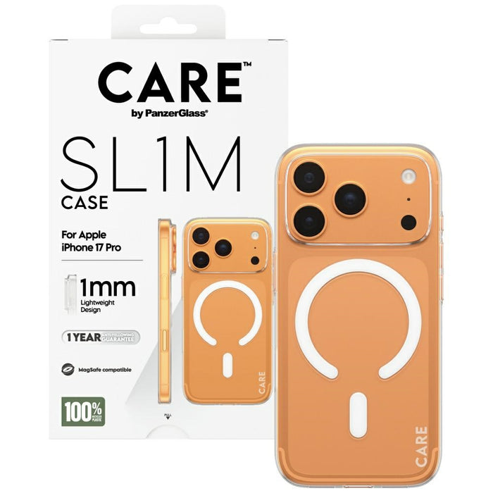 CARE by PanzerGlass SL1M MagSafe Case for iPhone 17 Pro - Transparent