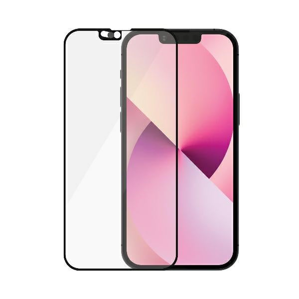 PanzerGlass E2E Microfracture Tempered Glass for iPhone 13 Mini CamSlider Case Friendly AntiBacterial - Black