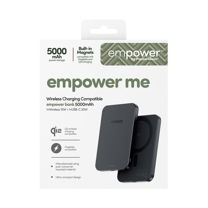 EXTERNAL BATTERY PANZERGLASS EMPOWER 5000 mAh Black