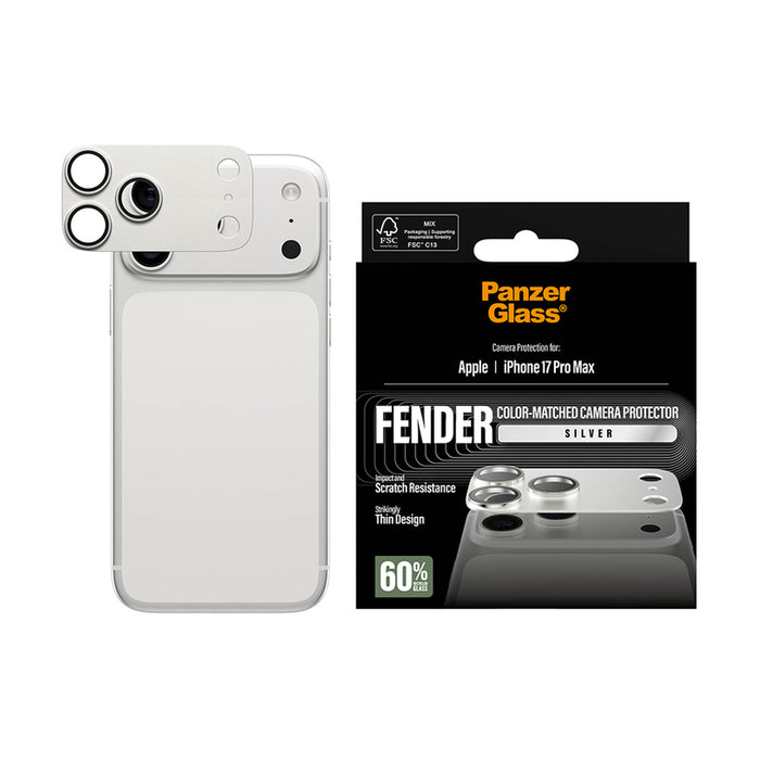PanzerGlass Fender Camera Protector for iPhone 17 Pro Max - Silver