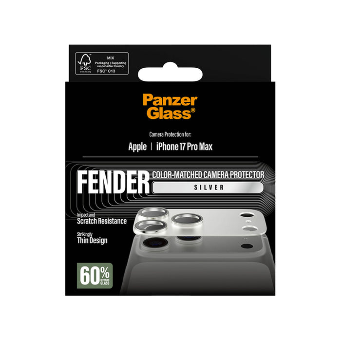 PanzerGlass Fender Camera Protector for iPhone 17 Pro Max - Silver