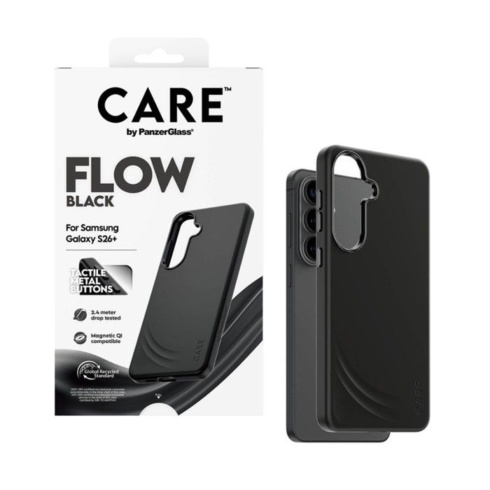 CARE by PanzerGlass Flow Black Qi Case for Samsung Galaxy S26+ - Black