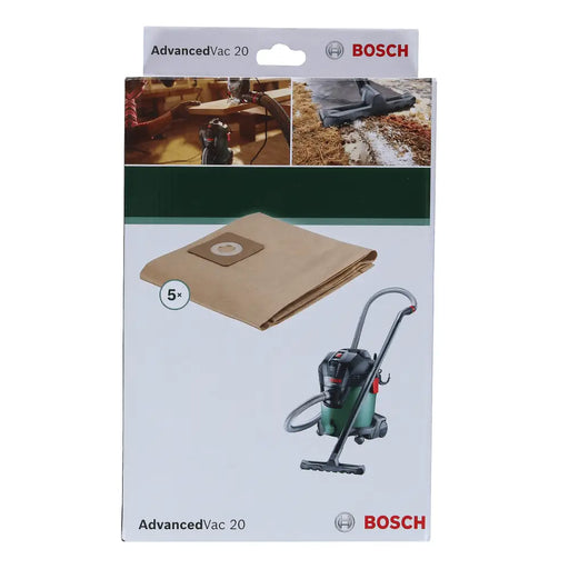 Paper bags for BOSCH AdvancedVac 20 (5 pcs.) - Компресори и други големи машини<<<ZoraSite