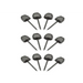 Paper disc mounting pins - 12 pieces (B10015-B2) Black - AccessoriesSTZ-AKC<<<ShootingSTZ<<<ActionPL