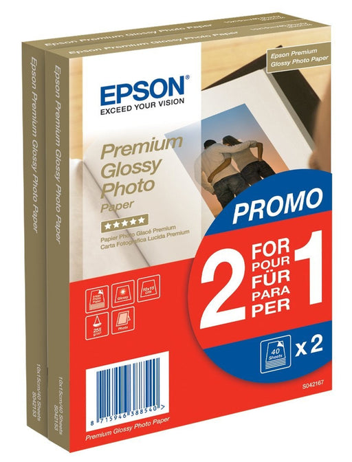 Paper Epson Premium Glossy Photo Paper 10x15cm C13S042167 - Хартии<<<EPSON консумативи<<<EPSON<<<PolyComp&&&Офис и Фото