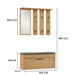 PARMA closet 100x35x180 cm artisan oak - Furniture setsMEP-ZES<<<Hall furnitureMEP<<<ActionPL