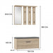PARMA closet 100x35x180 cm oak sonoma - Furniture setsMEP-ZES<<<Hall furnitureMEP<<<ActionPL
