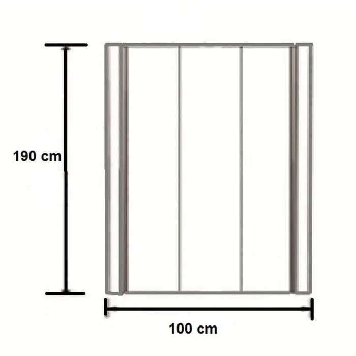 PARTITION SCREEN 100X190 INTER CERAMIC 100/31 - Преградни стени и паравани<<<Душкабини и сауни<<<Баня<<<Praktiker