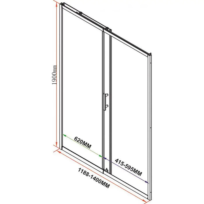 PARTITION SCREEN 120-140X190 INTER CERAMIC 119G/120 - Преградни стени и паравани<<<Душкабини и
