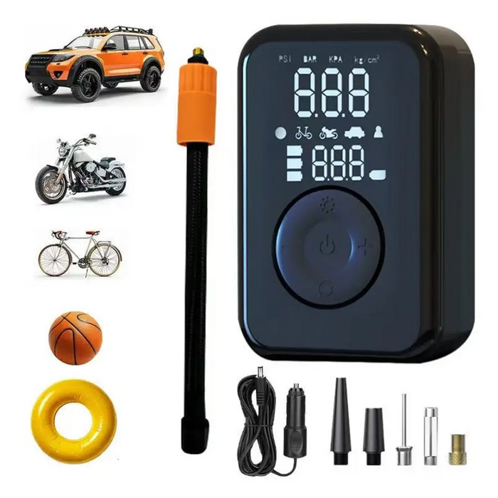 PATONA Electric tire inflator 10.3 bar / 150 PSI Powerbank and LED light Black - CompressorsNAK-KOM<<<Cordless