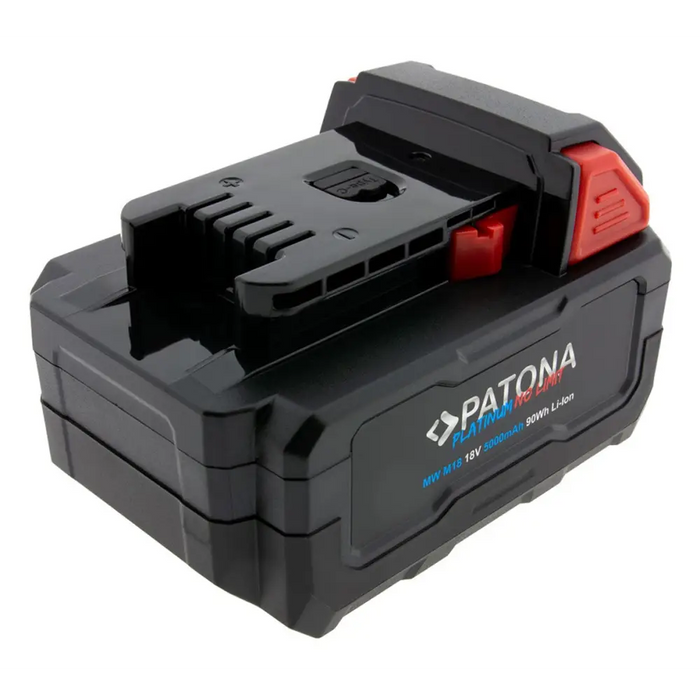 PATONA Platinum 18V Battery for Milwaukee M18 with USB-C port PD45W Black - Batteries for electro