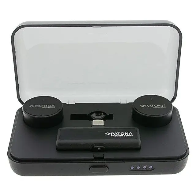 PATONA Premium Professional Lavalier Microphone Set PTS-I91S with charging case - Streaming cardsGAM-STR<<<PC