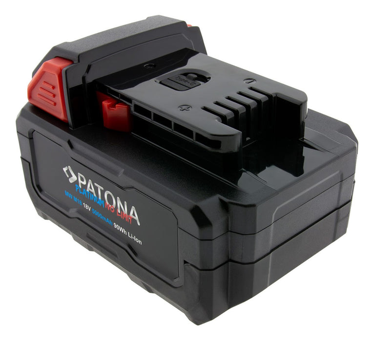 PATONA Platinum 18V Battery for Milwaukee M18 with USB-C port PD45W Black
