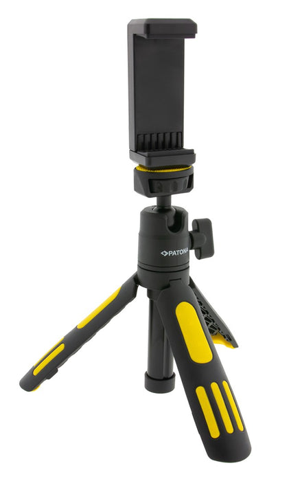 PATONA Premium Adjustable tripod with smartphone holder Black, Yellow