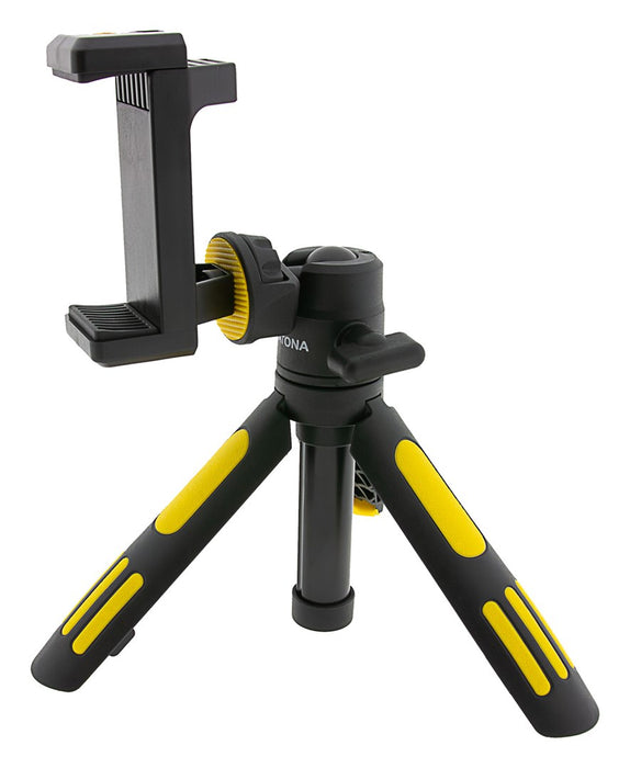 PATONA Premium Adjustable tripod with smartphone holder Black, Yellow